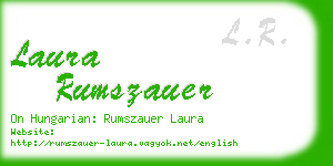 laura rumszauer business card